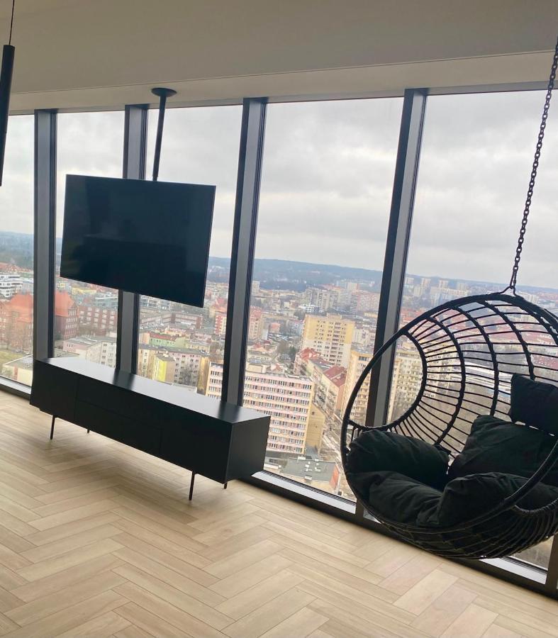 Апартаменти Hanza Tower Szczecin Sky Apart 18Th Floor A Екстер'єр фото