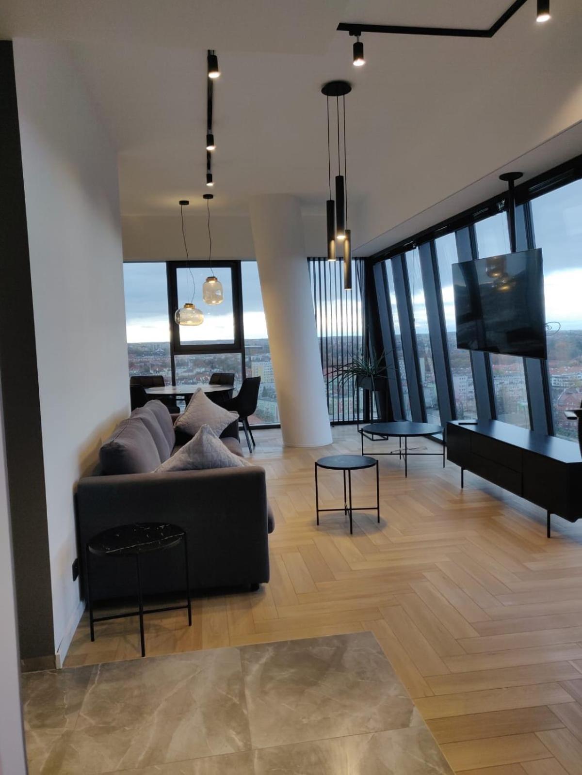 Апартаменти Hanza Tower Szczecin Sky Apart 18Th Floor A Екстер'єр фото